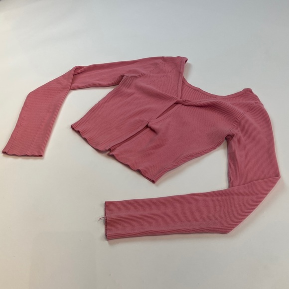 Live The Process Cardigan Crop Top Reversible Sz. Small - Picture 7 of 9